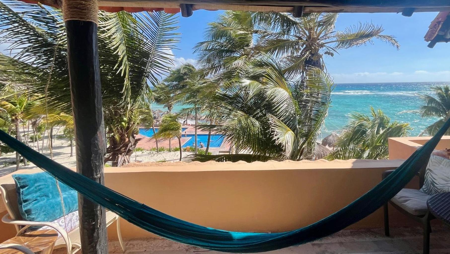 Beachfront Hammock Heaven Akumal Zewnętrze zdjęcie